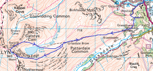 Helvellyn map