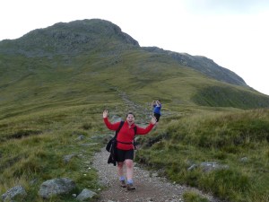 Louise is happy to be coming back down!!