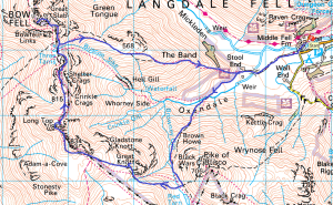 Bowfell map