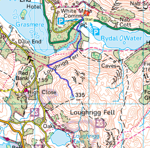 Loughrigg map
