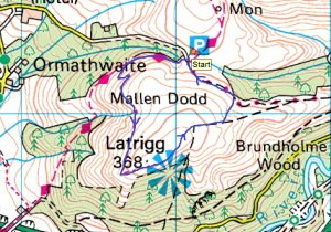 Latrigg map