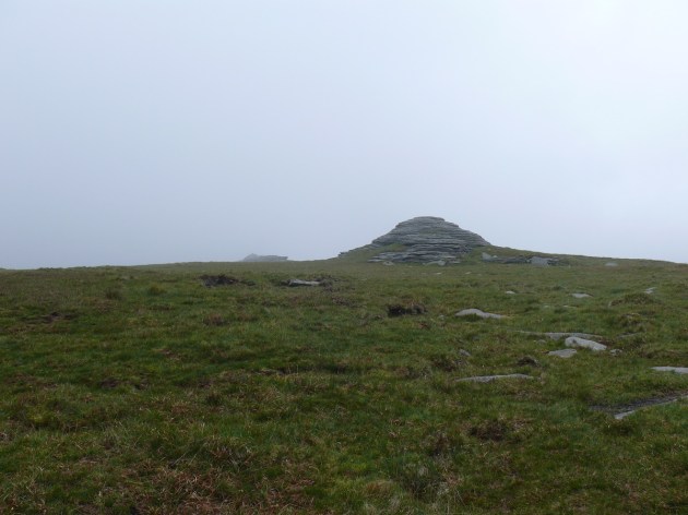 Approaching High Willhays summit