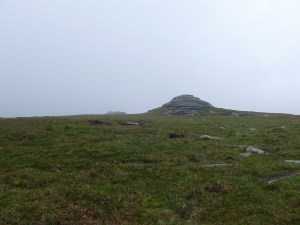 Approaching High Willhays summit