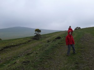 Yes Tor on the left as we head up the track over Longstone Hill