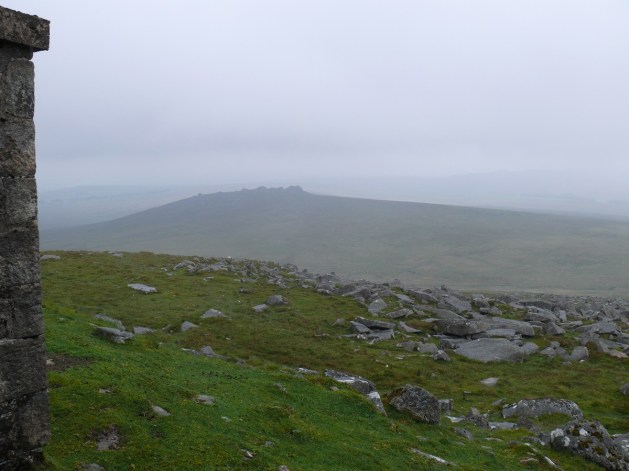 Looking to West Mill Tor from the military hut on Yes Tor.