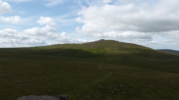 Yes Tor with High Willhays to the left from West Mill Tor