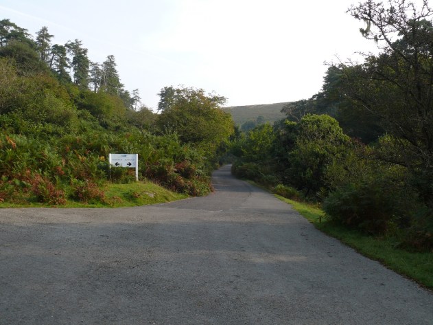 The tarmac road that leads from Shipley Bridge to Avon Reservoir