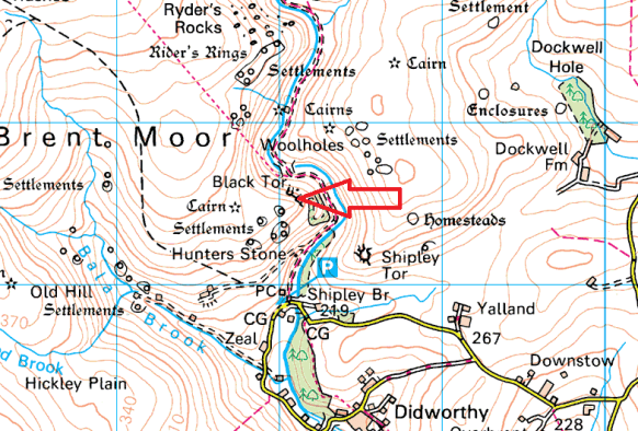 black-tor-shipley-map