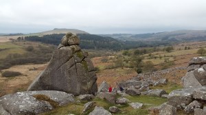 Cuckoo Rock with Sheepstor behind