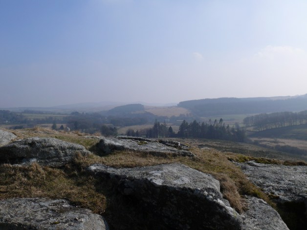 Looking from Hartland Tor back towards Postbridge