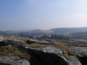 Looking from Hartland Tor back towards Postbridge