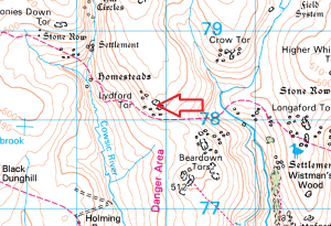 lydford-tor-map