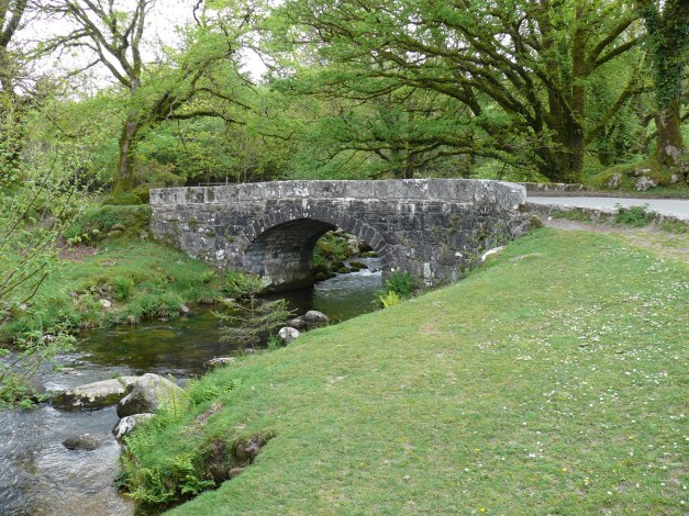 Norsworthy Bridge with the River Meavy below