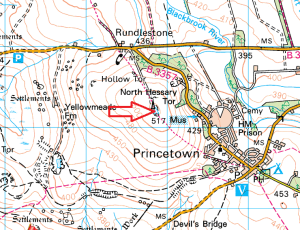 north-hessary-tor-map