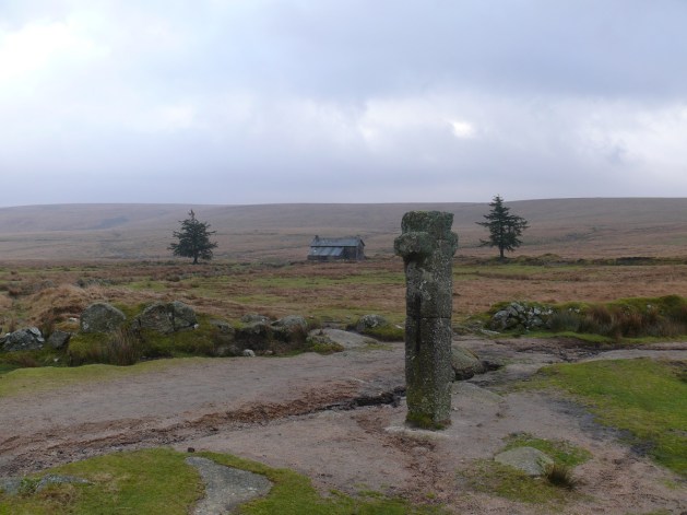 Nun's (Siwards) Cross and the farm behind