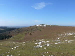 Looking to Peek Hill from Leather Tor