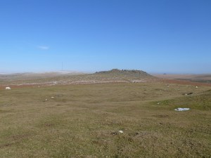 Looking back to Sharpitor from Peek Hill