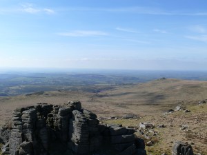 From the summit of Sharp Tor looking over to Cornwall