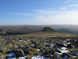 Looking down to Leather Tor from Sharpitor