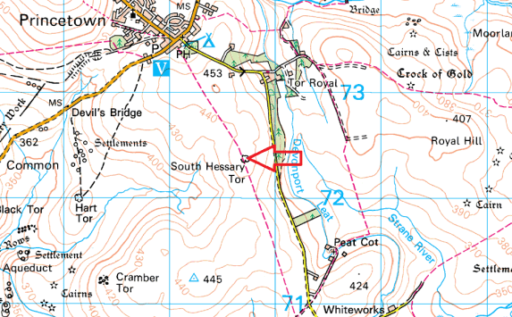 south-hessary-tor-map