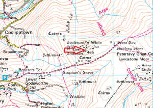 white-tor-map