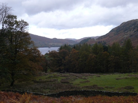First view to Ullswater from the wall beside Glenamara Park