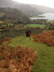 Raining again so we head back down