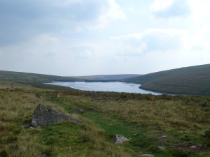 Looking towards the dam over Avon Reservoir