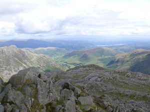 Looking from Bowfell to Great Langdale