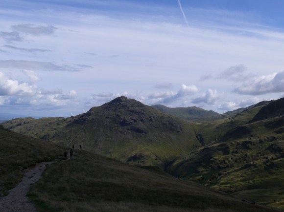 Descending The Band looking to Pike O'Blisco