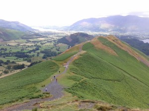 Looking back to Skelgill Bank and on to Bassenthwaite Lake