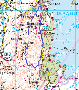 Catbells map