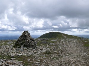 Brim Fell summit looking back to Coniston Old Man