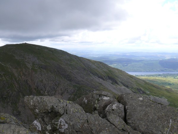 Coniston Old Man from Dow Crag summit, it was windy here so I didn't hang around!
