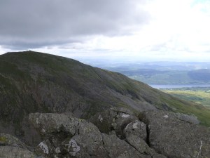 Coniston Old Man from Dow Crag summit, it was windy here so I didn't hang around!