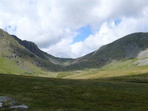 Dow Crag left and Coniston Old Man right across The Cove