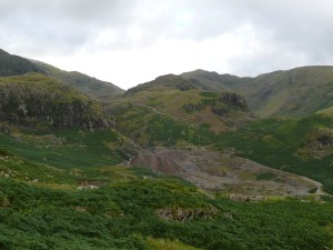 Coppermines Valley with Wetherlam above