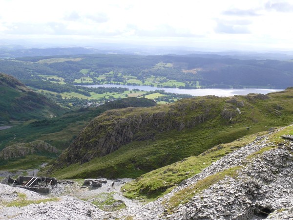 The mine workings again from higher up