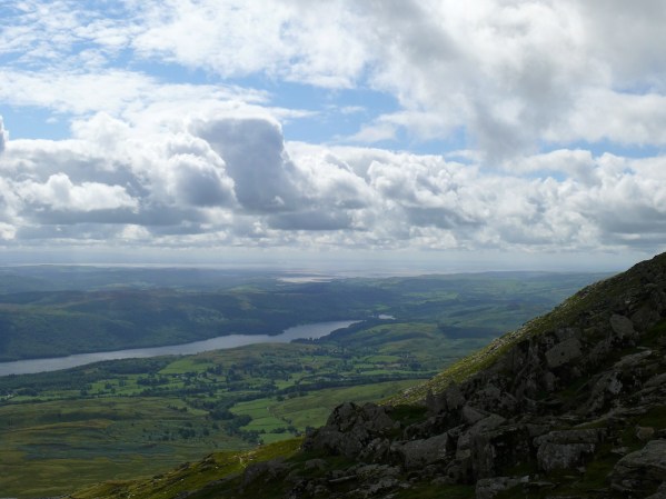 Lovely views along Coniston Water to Morecambe Bay