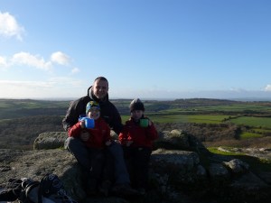 Me and the boys sat on Devil's Rocks
