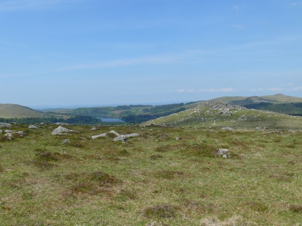 Looking back to Down Tor and a small part of Burrator