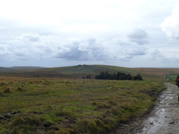 Almost back at the car park with Gutter Tor behind