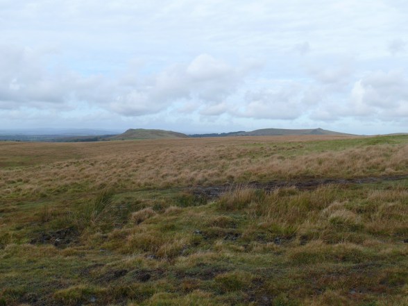 Sheeps Tor left with Peek Hill on the right