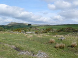 Sheeps Tor from the start of the path to Ditsworthy Warren House