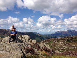 Me and the boys on Grange Fell summit