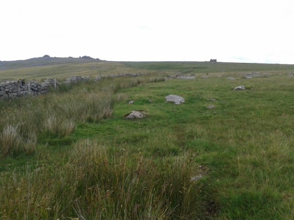 Looking back up at Great Mis Tor left with Little Mis to the right