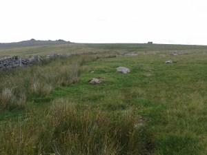 Looking back up at Great Mis Tor left with Little Mis to the right