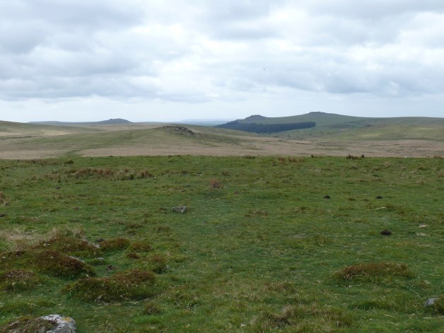 Looking back to Hart Tor with Leather Tor and Sharpitor behind to the right
