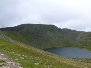 Red Tarn beneath Helvellyn, Swirral Edge on the far side