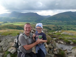 Me and my youngest on High Rigg